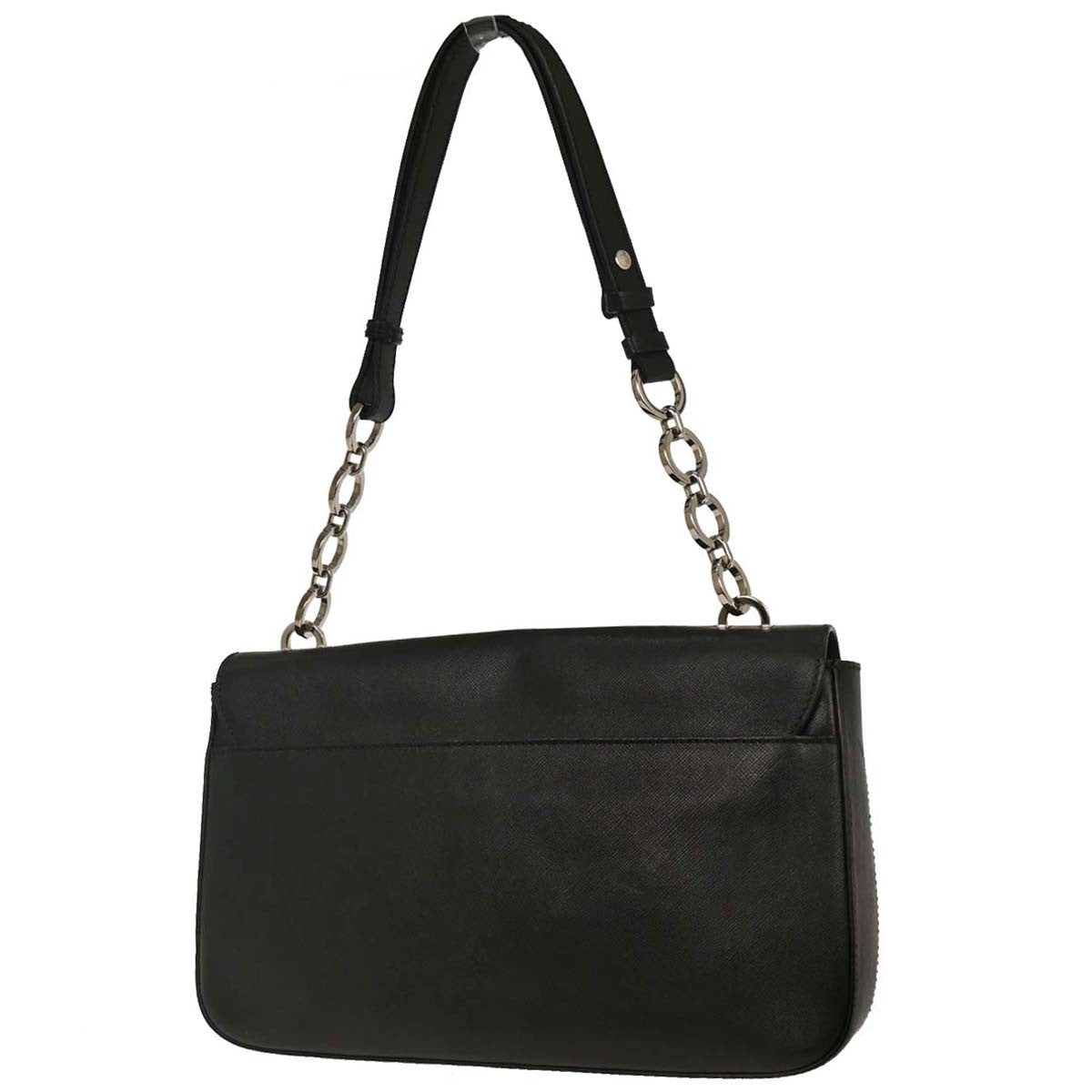 Salvatore Ferragamo Gancini Chain Shoulder bag Leather, BLACK, LEATHER, Shoulder bag