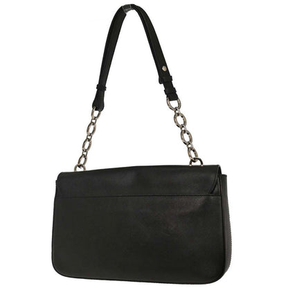 Salvatore Ferragamo Gancini Chain Shoulder bag Leather, BLACK, LEATHER, Shoulder bag