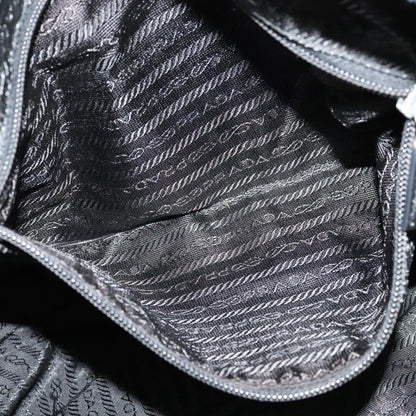 Prada Vintage Zip Handbag Tessuto, BLACK, NYLON, Handbag