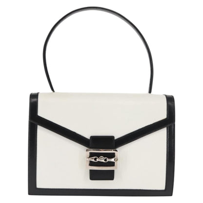 Celine Handbag Leather, WHITE, LEATHER, Handbag