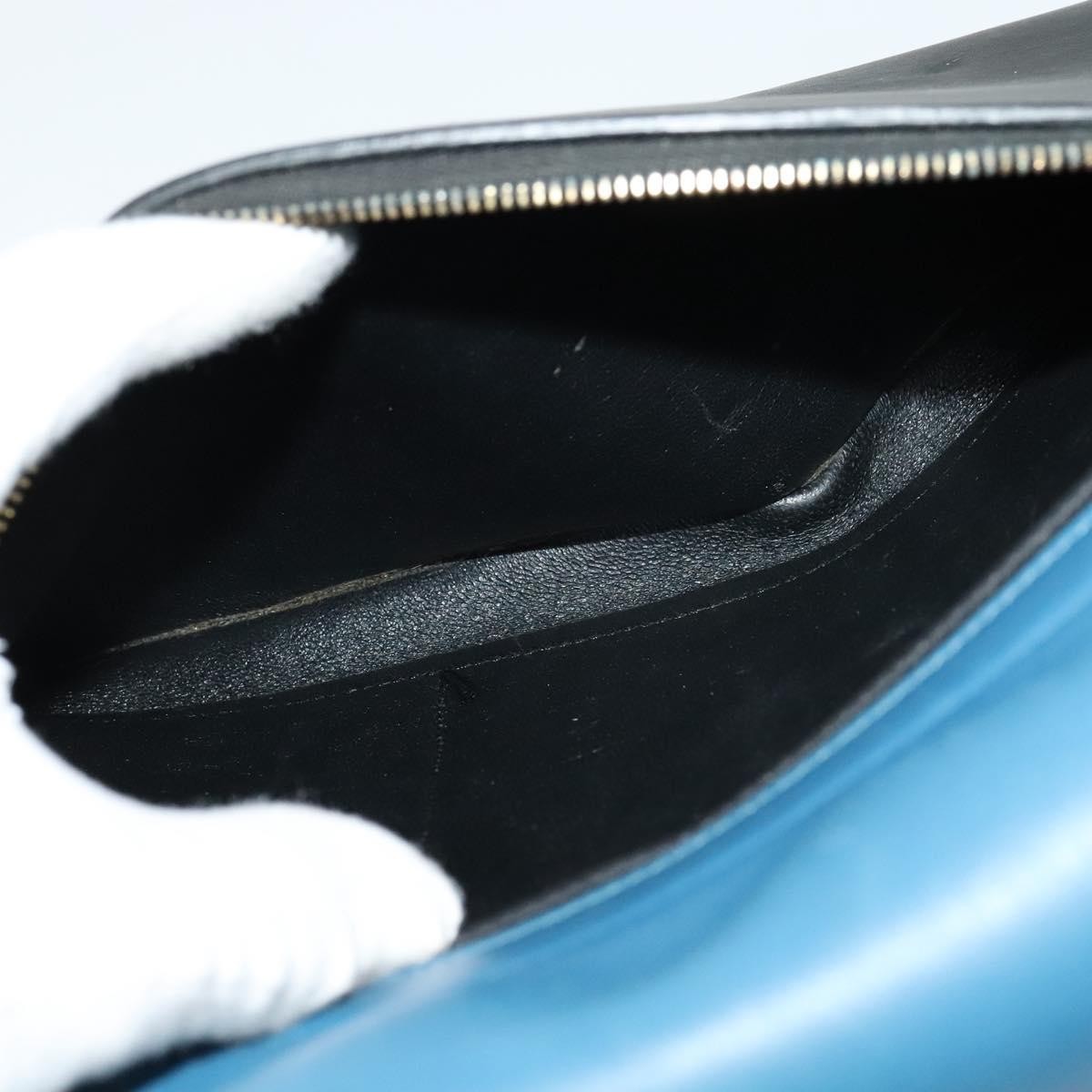 Celine Trapeze Bag Leather, BLUE, LEATHER, Handbag