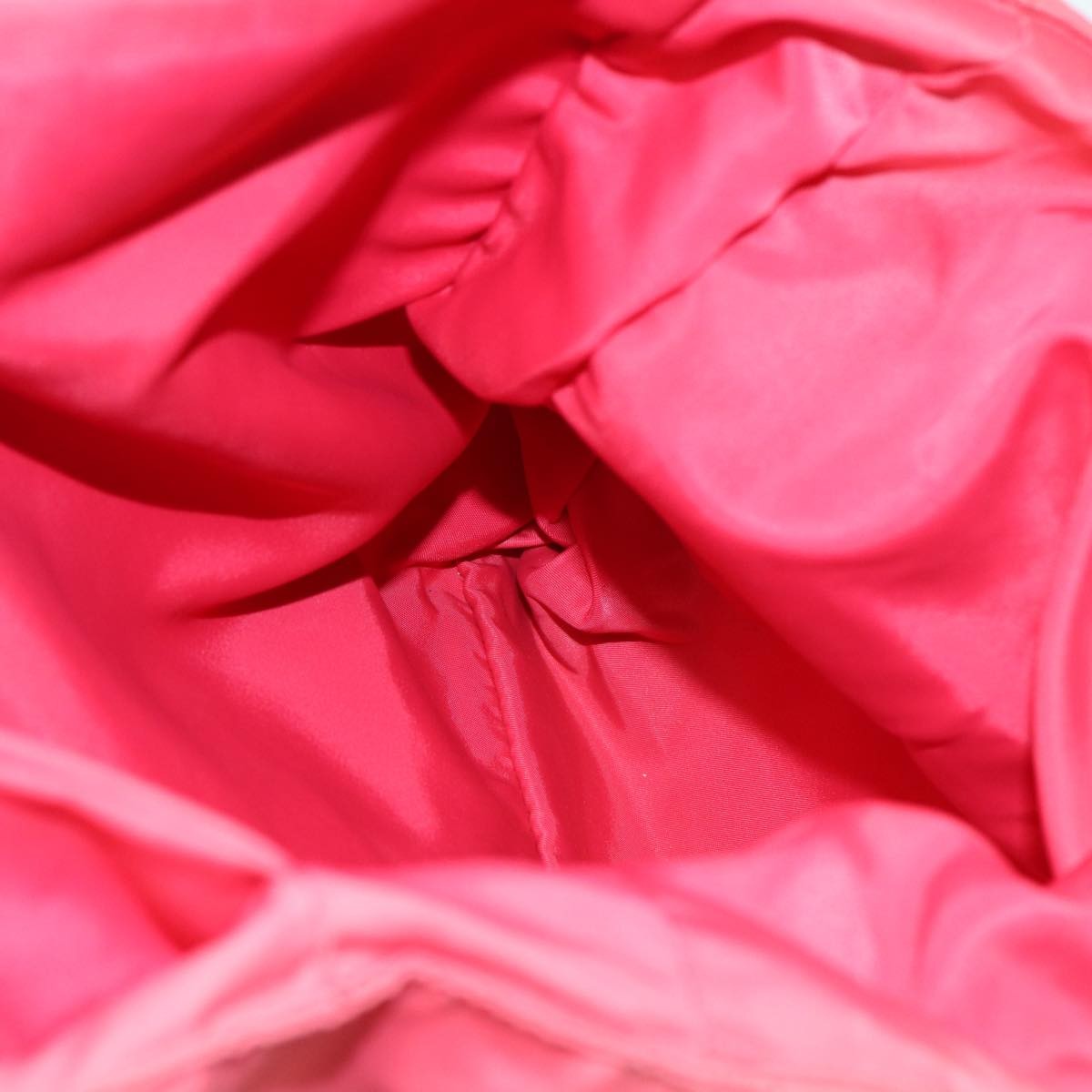 Prada Logo Flat Tote Bag. Nylon Tessuto, PINK, NYLON, Tote bag