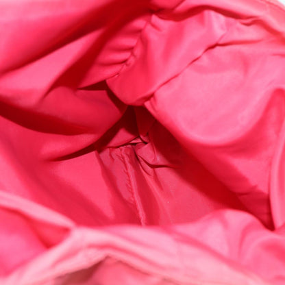 Prada Logo Flat Tote Bag. Nylon Tessuto, PINK, NYLON, Tote bag