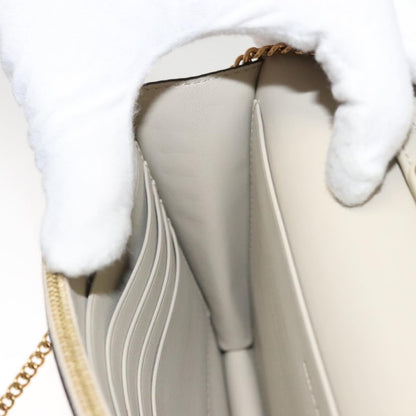 Celine Chain Shoulder Bag Leather, GRAY, LEATHER, Shoulder bag