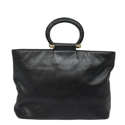 Celine Handbag Leather, BLACK, LEATHER, Handbag