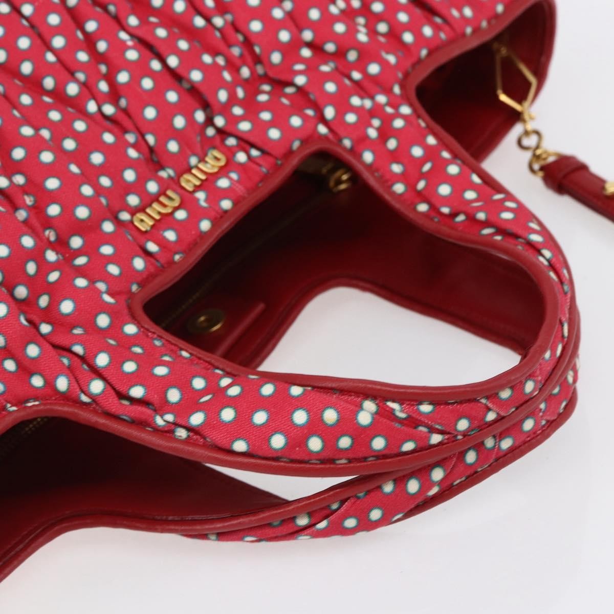 Miu Miu Shopper Tote Matelasse canvas, RED, CANVAS, Tote bag