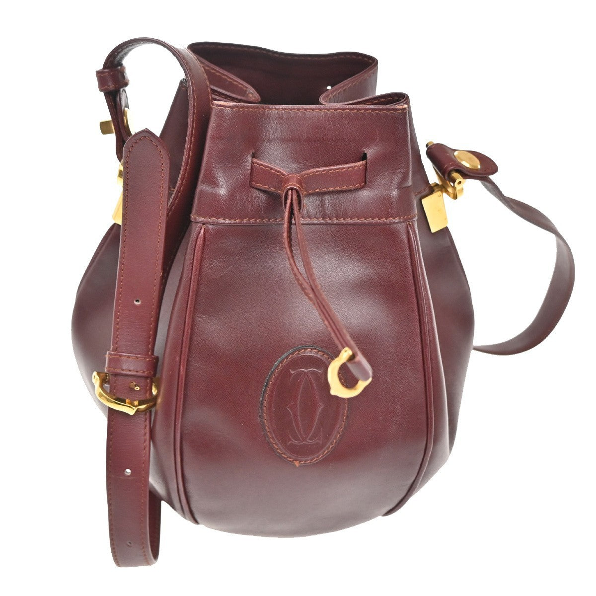 cartier Must de cartier bag Leather, RED, LEATHER, Shoulder bag
