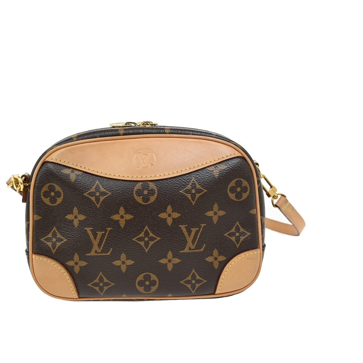 Louis Vuitton Deauville Handbag Monogram Canvas, BROWN, CANVAS, Handbag
