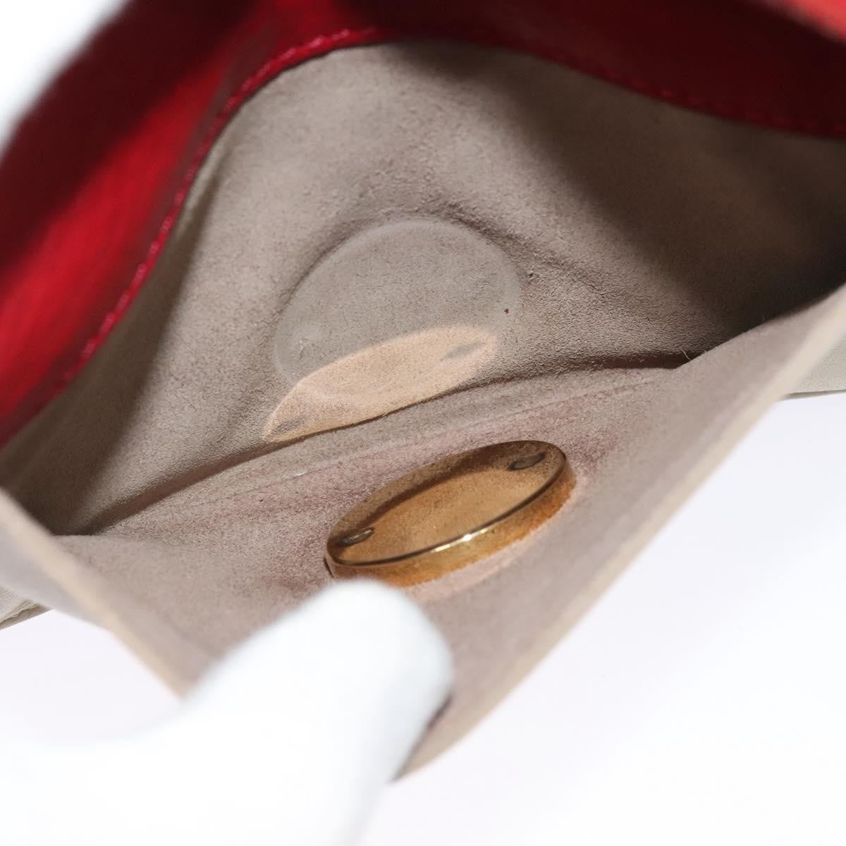 Celine Shoulder Bag Leather, RED, LEATHER, Shoulder bag