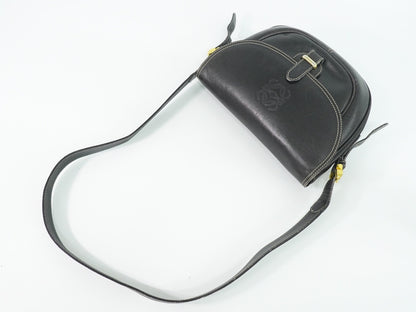 Loewe Anagram Shoulder Bag Leather, Black, Leather, Shoulder Bag