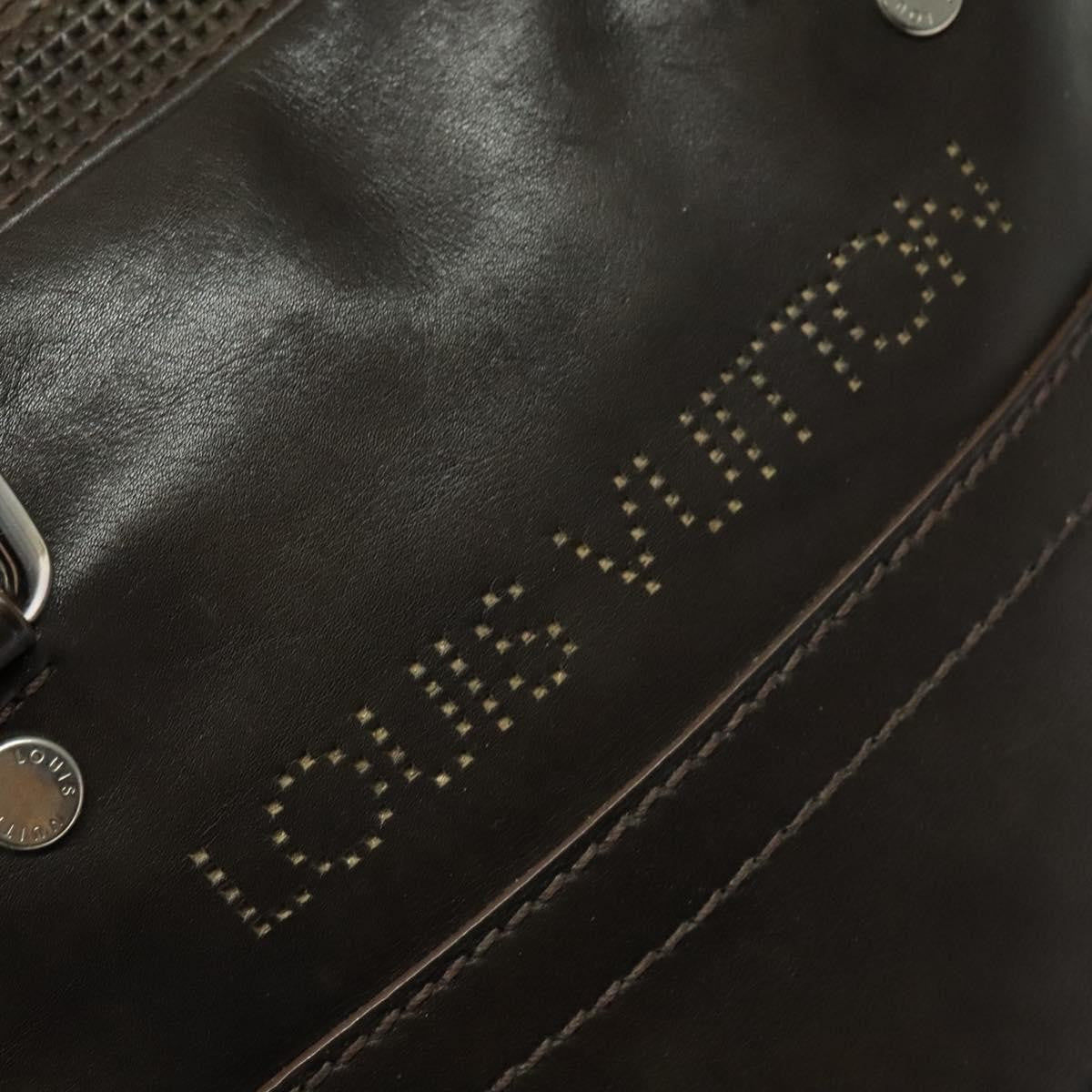 Louis Vuitton Bequia Porte-Documents Handbag Limited Edition Monogram Mirage, BROWN, LEATHER, Tote bag