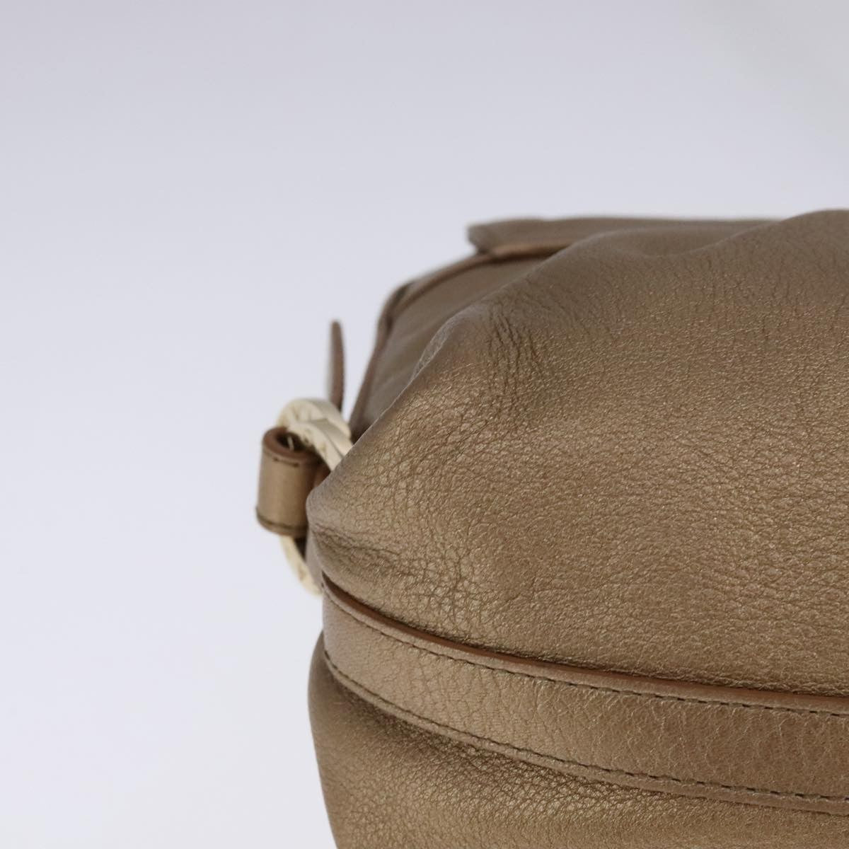 Bvlgari Chandra Flap Shoulder Bag Leather, GOLD, LEATHER, Shoulder bag