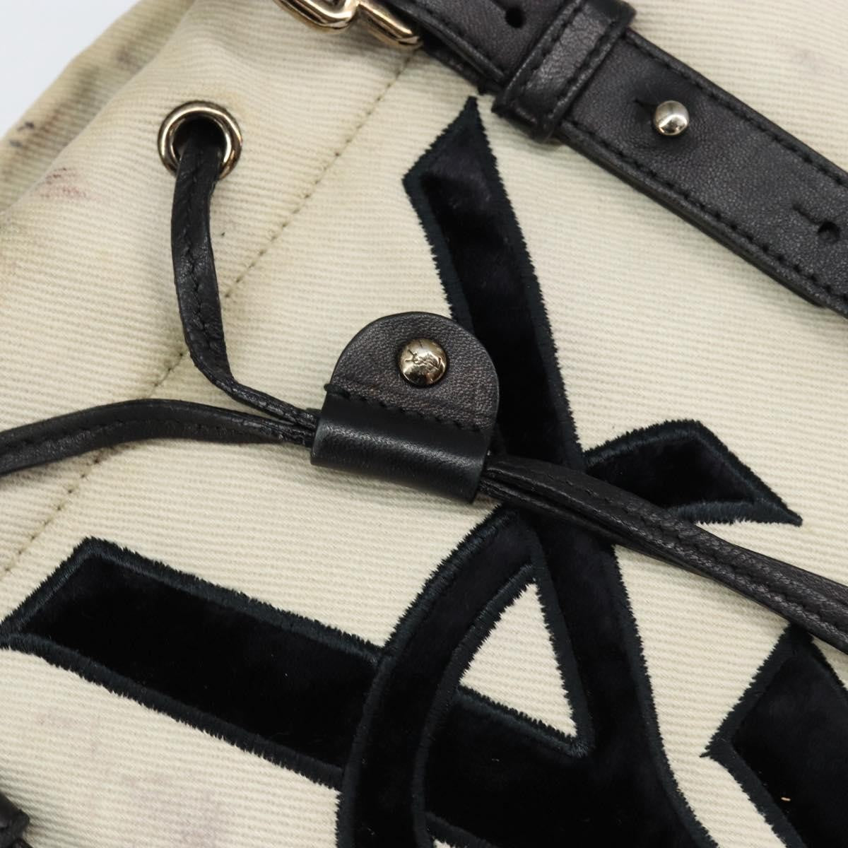 Saint Laurent Kahala Drawstring Tote Canvas, BEIGE, CANVAS, Tote bag