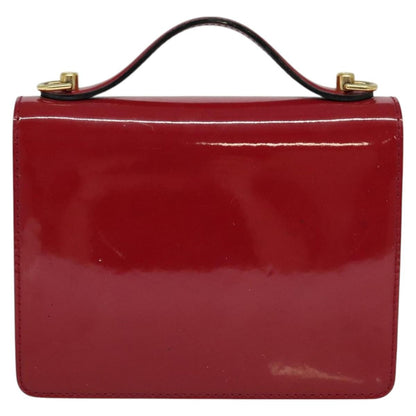 Louis Vuitton Monceau Handbag Vernis, BURGUNDY, PATENT_LEATHER, Handbag