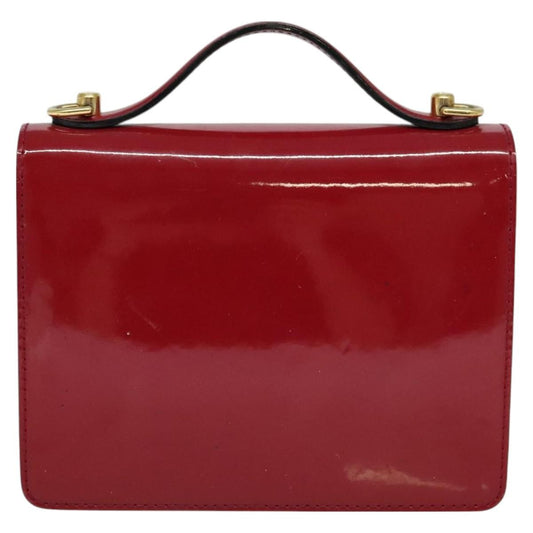 Louis Vuitton Monceau Handbag Vernis, BURGUNDY, PATENT_LEATHER, Handbag