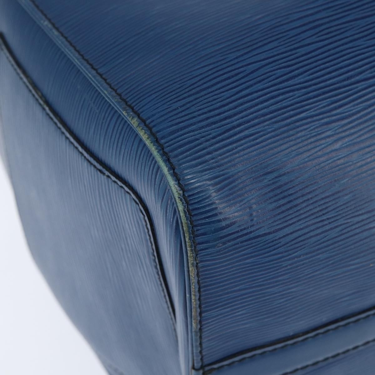Louis Vuitton Keepall Bag Epi Leather, BLUE, LEATHER, Travel bag