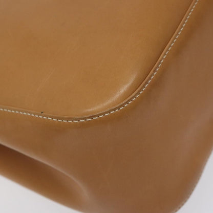 Salvatore Ferragamo Gancini Shoulder Bag Suede, Brown, Leather, Shoulder Bag