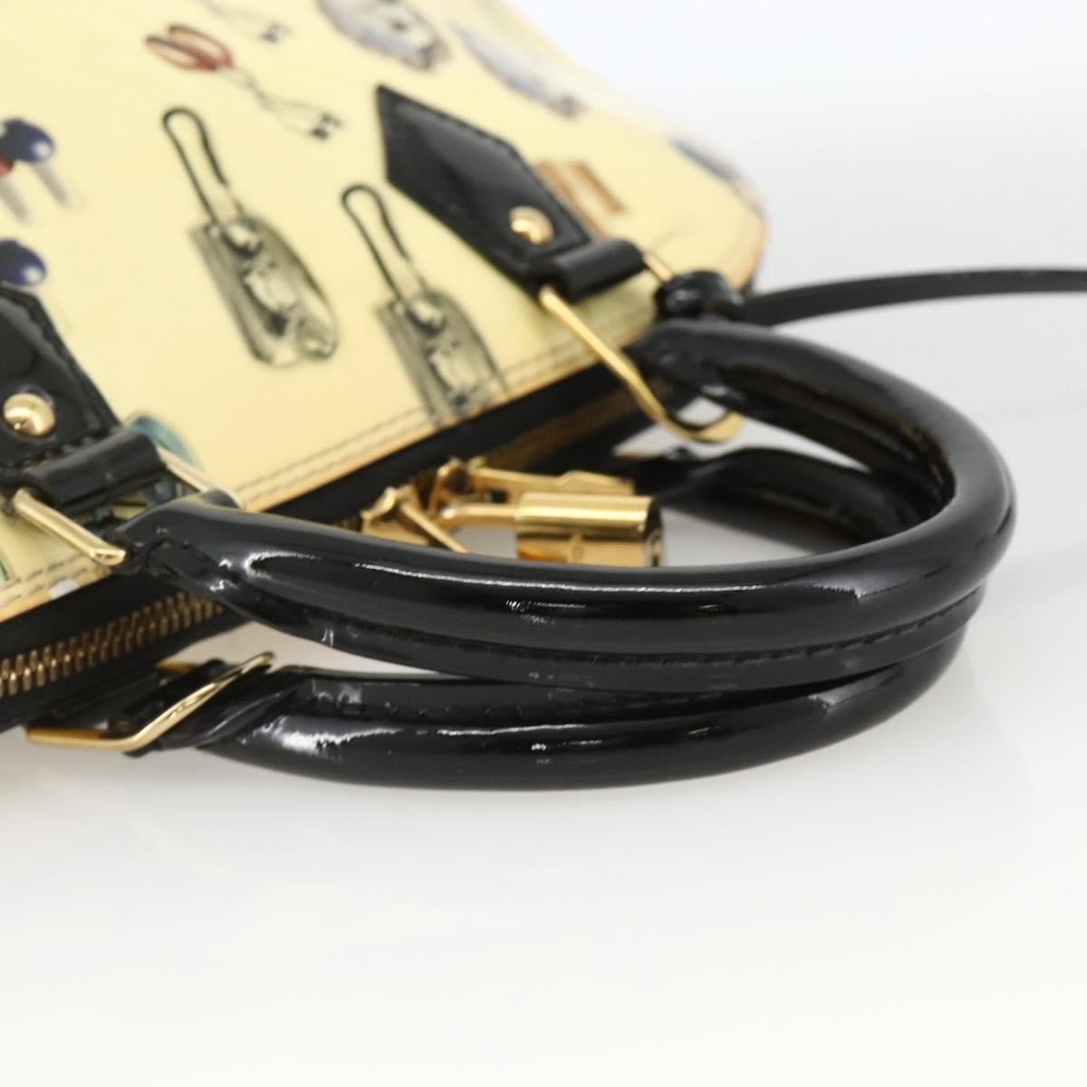 Louis Vuitton Alma Handbag Limited Edition Stickers Monogram Vernis, MULTICOLOUR, PATENT_LEATHER, Handbag