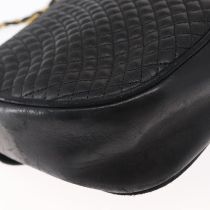 Bally Vintage Shoulder Bag Leather, BLACK, LEATHER, Shoulder bag