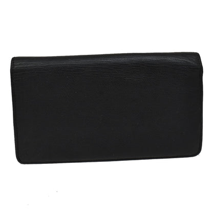 Chanel CC Button Bi-Fold Wallet Leather, BLACK, LEATHER, Wallets