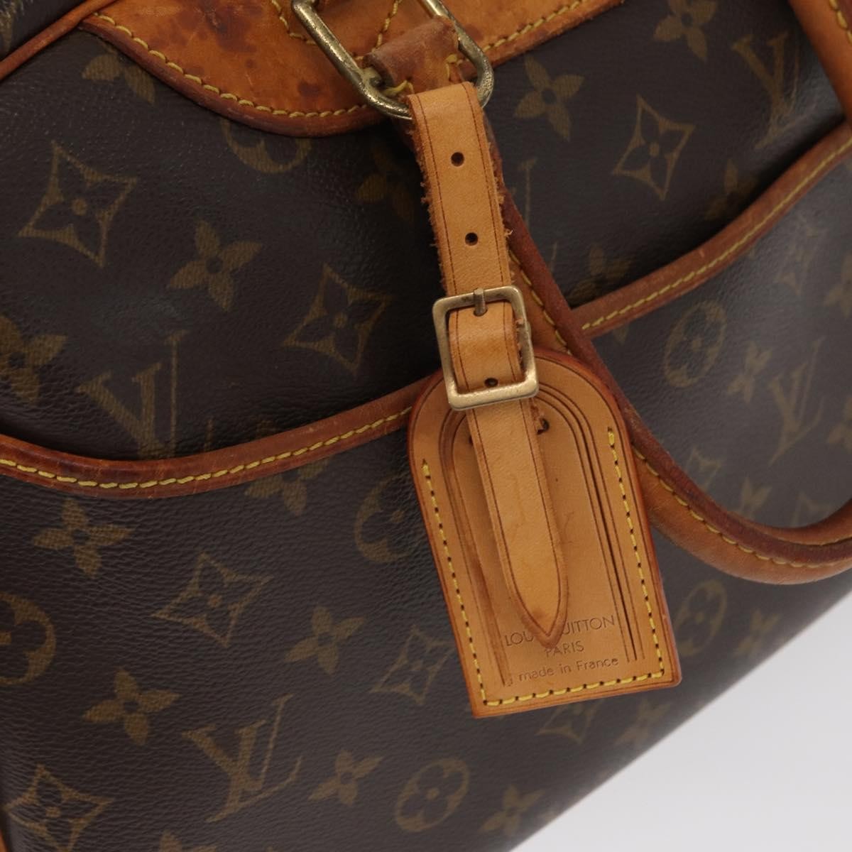 Louis Vuitton Deauville Handbag Monogram Canvas, BROWN, CANVAS, Handbag