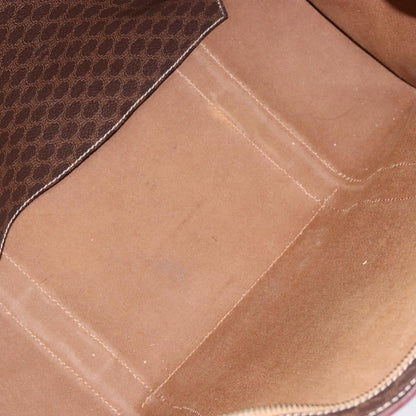 Celine Macadam Handbag Macadam with leather, BROWN, LEATHER, Handbag