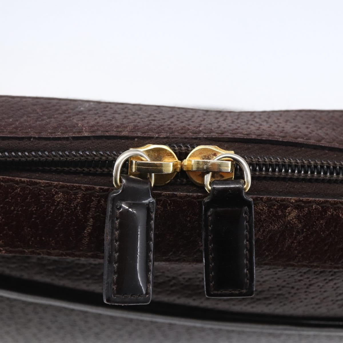 Christian Dior Vintage CD Handbag Leather, BROWN, LEATHER, Handbag