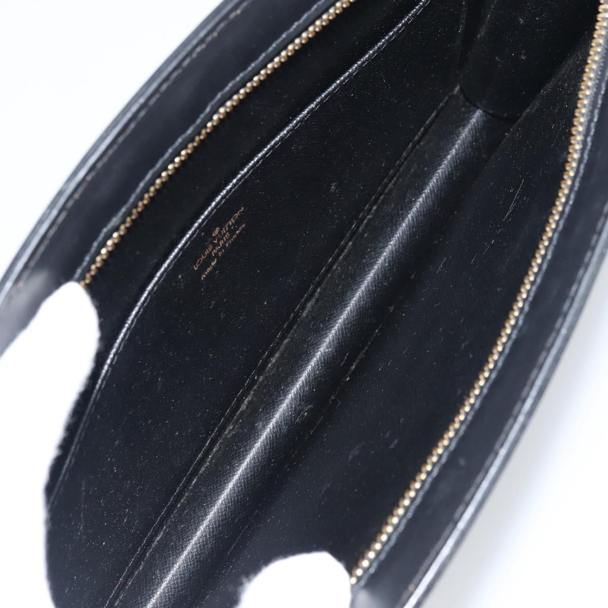 Louis Vuitton Pochette Homme Epi Leather, BLACK, LEATHER, Clutche & pouche