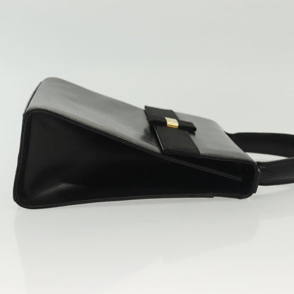 Salvatore Ferragamo Vala Handbag Leather, BLACK, LEATHER, Handbag