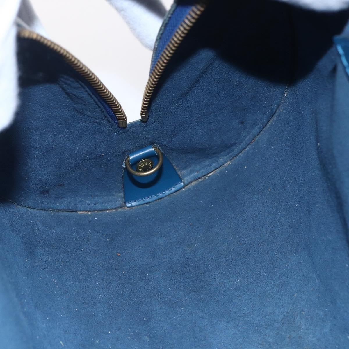 Louis Vuitton Soufflot Handbag Epi Leather, BLUE, LEATHER, Handbag