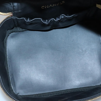 Chanel Vanity pouch Leather, BLACK, PATENT_LEATHER, Toiletry Case
