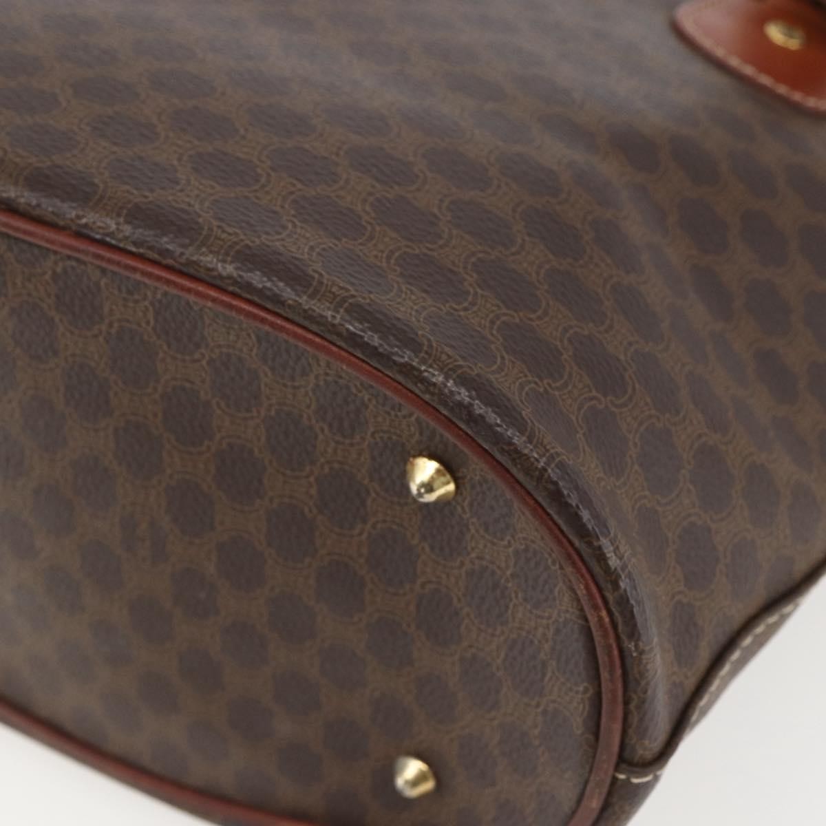 Celine Vintage Macadam Tote bag Canvas, BROWN, PVC, Tote bag