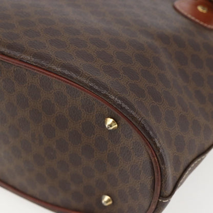 Celine Vintage Macadam Tote bag Canvas, BROWN, PVC, Tote bag