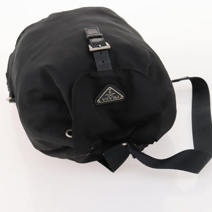 Prada Logo Backpack Tessuto, BLACK, NYLON, Backpack