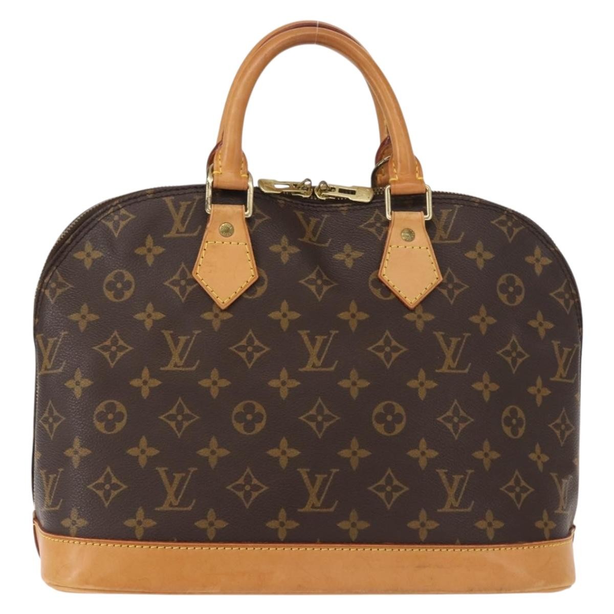 Louis Vuitton Alma Handbag Monogram Canvas, BROWN, CANVAS, Handbag