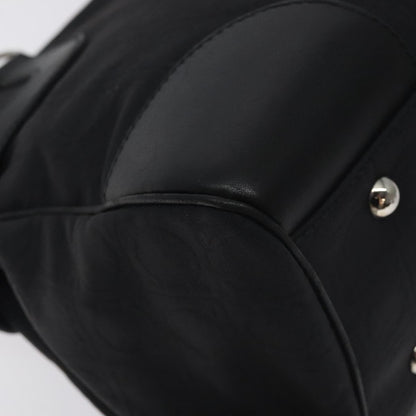 Salvatore Ferragamo Gancini handbag Nylon, BLACK, NYLON, Handbag