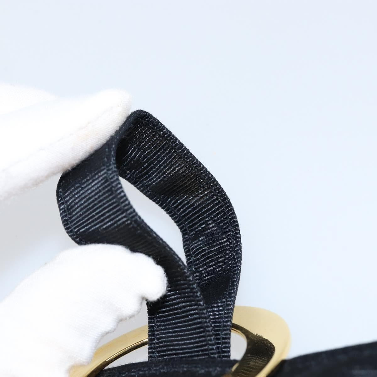 Celine Circle Logo Pouch Nylon, BLACK, NYLON, Clutche & pouche