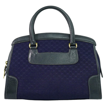 Gucci Micro GG supreme handbag Canvas, NAVY, CANVAS, Handbag