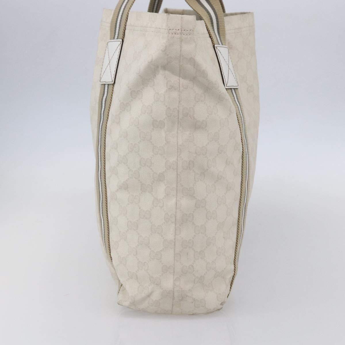 Gucci Original Web Tote GG Canvas, BEIGE, CANVAS, Tote bag