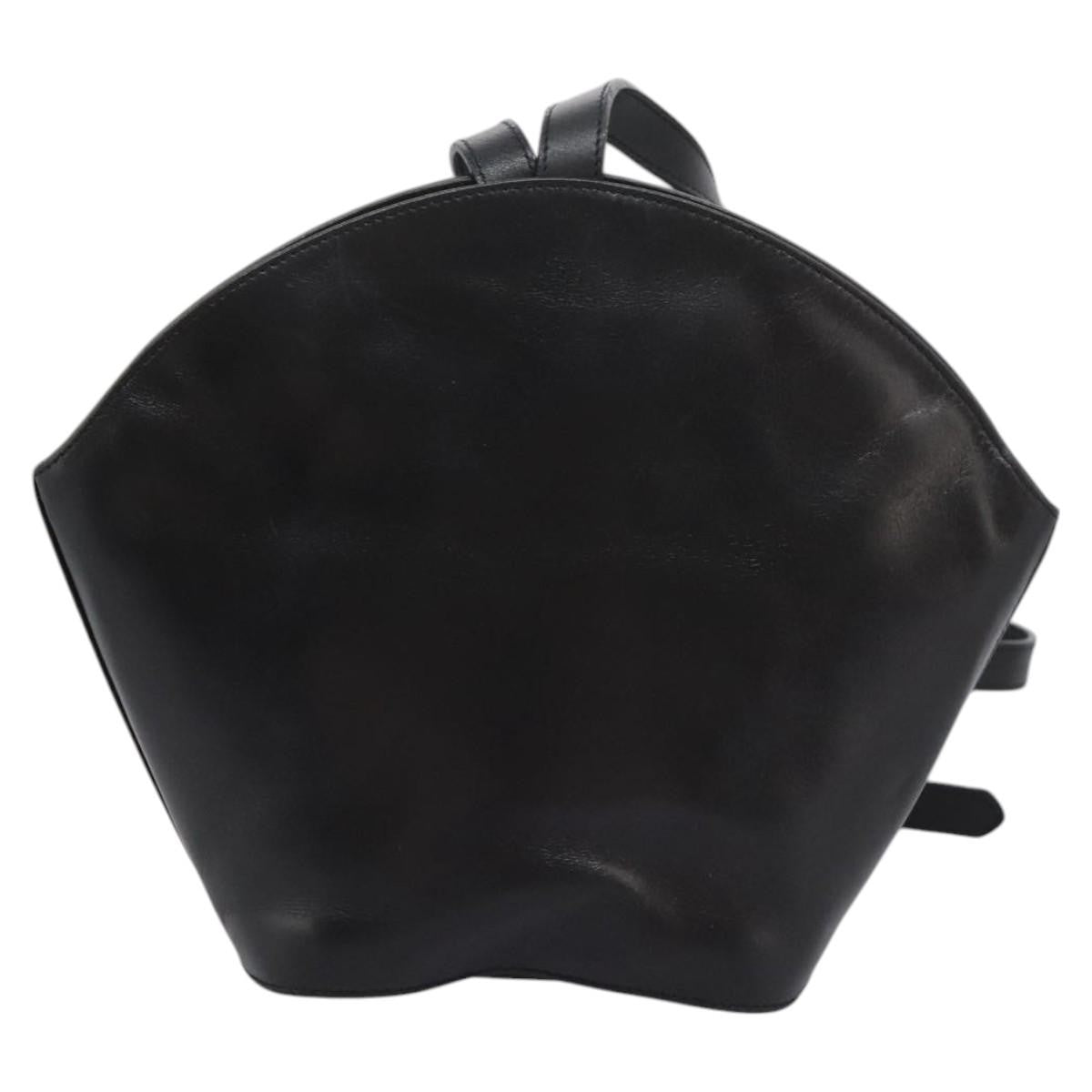 Salvatore Ferragamo Vintage Shoulder Bag Leather, BLACK, LEATHER, Shoulder bag