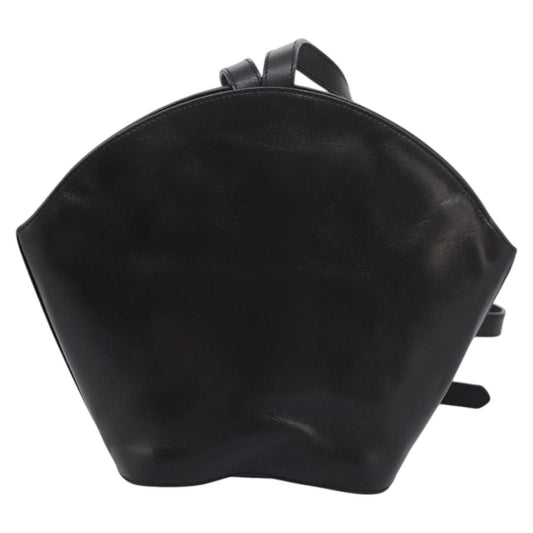 Salvatore Ferragamo Vintage Shoulder Bag Leather, BLACK, LEATHER, Shoulder bag