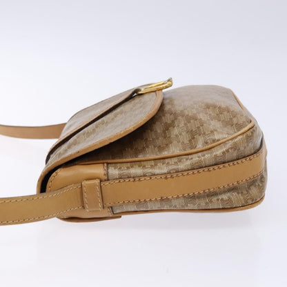 Celine Macadam Shoulder Bag PVC Leather, BEIGE, CANVAS, Shoulder bag