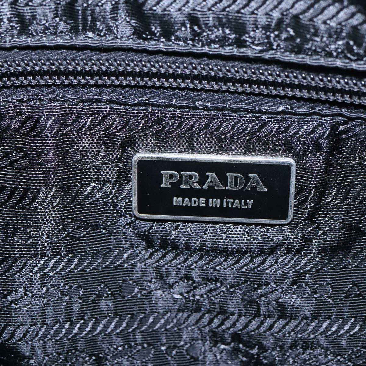 Prada Flat Messenger Bag Tessuto, BLACK, NYLON, Shoulder bag