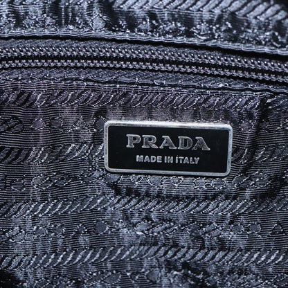 Prada Flat Messenger Bag Tessuto, BLACK, NYLON, Shoulder bag