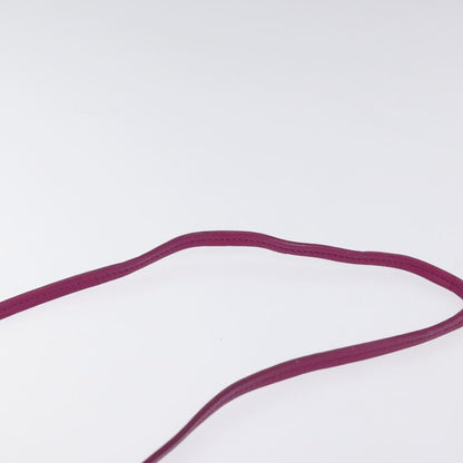 Celine Clasp Crossbody Bag Leather, PURPLE, LEATHER, Crossbody bag