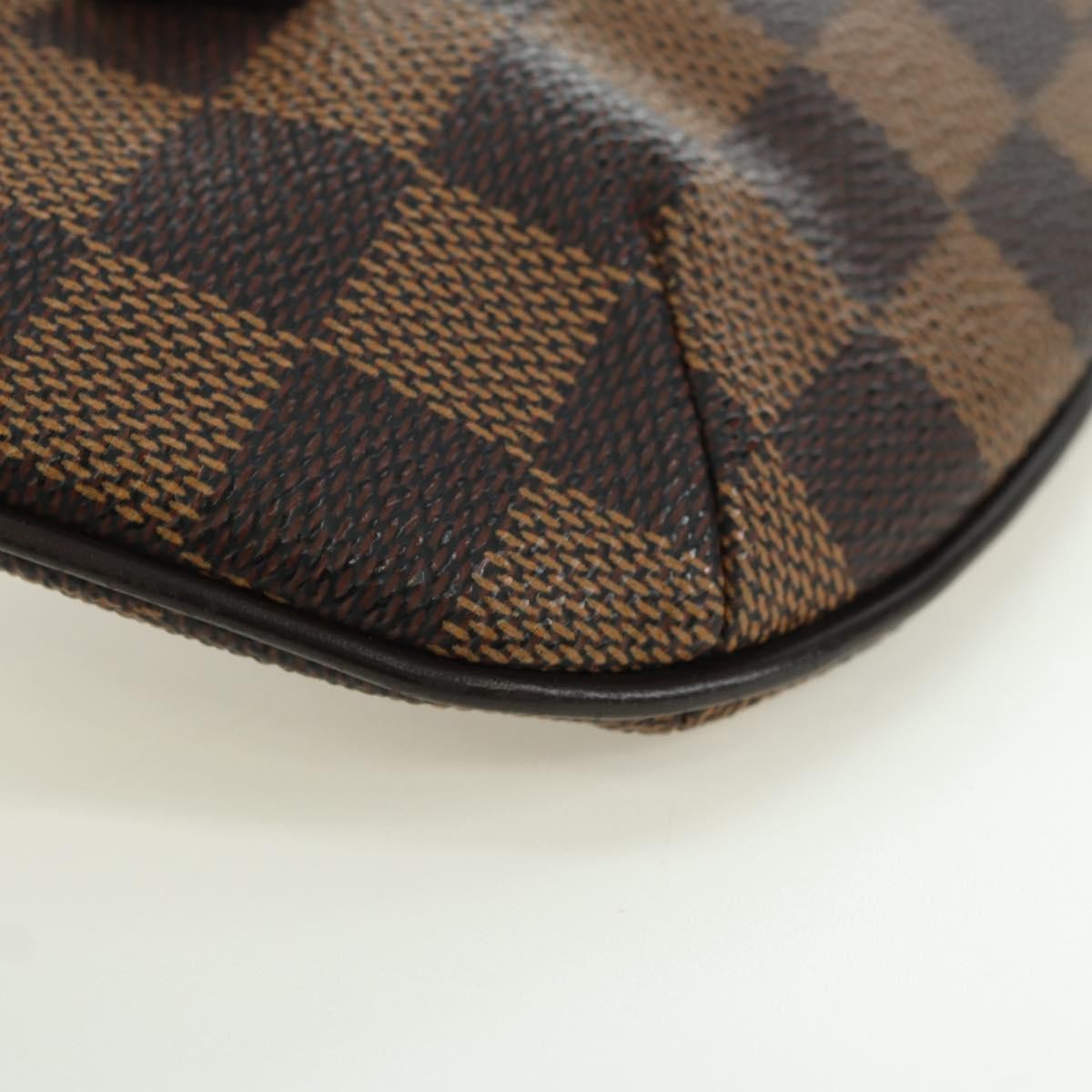 Louis Vuitton Manosque Pochette Damier, Brown, Canvas, Clutch
