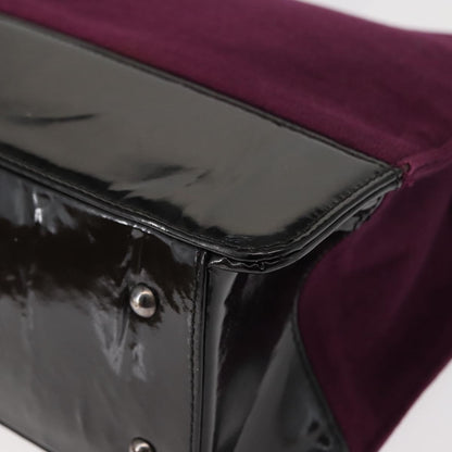 Chanel Vintage Logo Tote Cotton, PURPLE, COTTON, Tote bag