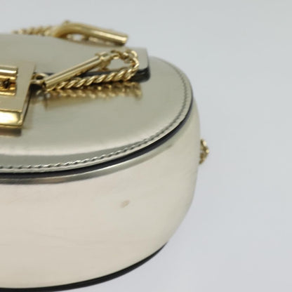 Chloe Drew Shoulder Bag Leather, SILVER, LEATHER, Shoulder bag