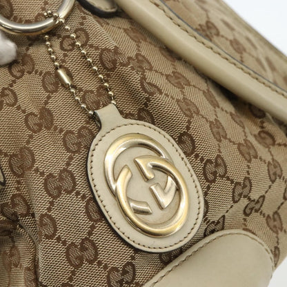 Gucci Sukey Top Handle Satchel GG Coated Canvas, BEIGE, CANVAS, Handbag