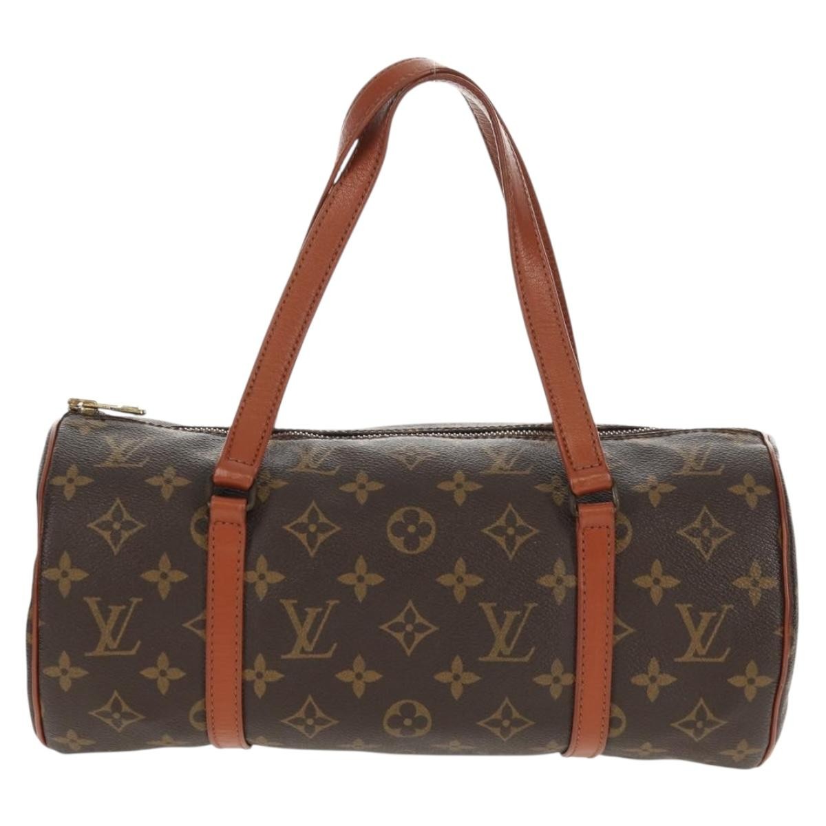 Louis Vuitton Papillon Handbag Monogram Canvas, BROWN, CANVAS, Handbag